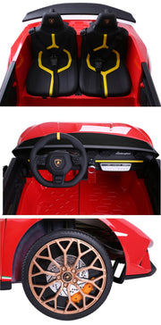 KINGTOYS.ca 2027 Licensed 24V Lamborghini Huracan 4x4 Complete Edition 2 Seater Kids Ride-On Cars With RC