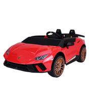 KINGTOYS.ca 2027 Licensed 24V Lamborghini Huracan 4x4 Complete Edition 2 Seater Kids Ride-On Cars With RC