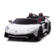 2027 24V XXL Licensed Lamborghini Aventador 200 Watts Brushless Motor electric 2 Seater Kids Ride On Cars Leather Seat Tubeless Air Tires