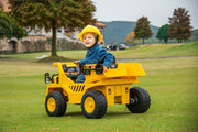 2026 Licensed 12V CAT Electric Dump Truck Kids Ride On