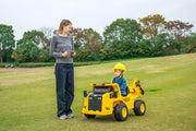 KINGTOYS.ca 2026 CAT Dump Truck 12V Kids Ride-On with Remote Control, Working Shovel & Realistic Construction Sounds With RC