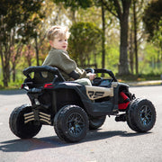 2026 Licensed 24V Can Am Maverick 1-Seater Kids On UTV, Rubber Tires, Leather Seat, With Remote Control