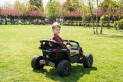 2026 Licensed 24V Can Am Maverick 1-Seater Kids On UTV, Rubber Tires, Leather Seat, With Remote Control