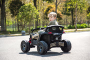 2026 Licensed 24V Can Am Maverick 1-Seater Kids On UTV, Rubber Tires, Leather Seat, With Remote Control