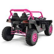 2026 XXL Premium MegaTrek 24V 2-Seater 24V 4X4/AWD Kids Ride on UTV Buggy Upgraded Silent Motors W/ EVA Rubber Foam Tires, RC