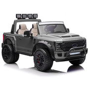 KINGTOYS.ca 2027 Licensed Ford F450 Custom Edition 24V Kids Ride-On Car Truck Rubber Tires, Leather Seat with Parental Remote