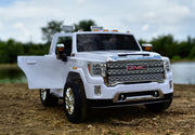 2026 Officially Licensed GMC Sierra 24V Kids Ride On 2 Seater Car, Rubber Tires, Leather Seat With RC