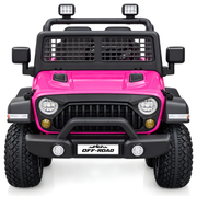 2026 12V Jeep Off Road Kids Ride On Car, Leather Seat, Rubber Tires With RC
