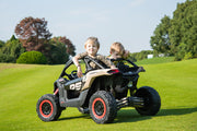 KINGTOYS.ca 2026 Officially Licensed 2x24V LX Performance Can-Am Maverick 4WD Edition 2-Seater Pack Kids Ride on Buggy Eva Wheels Leather Seats RC