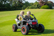 KINGTOYS.ca 2026 Officially Licensed 2x24V LX Performance Can-Am Maverick 4WD Edition 2-Seater Pack Kids Ride on Buggy Eva Wheels Leather Seats RC