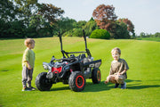 KINGTOYS.ca 2026 Officially Licensed 2x24V LX Performance Can-Am Maverick 4WD Edition 2-Seater Pack Kids Ride on Buggy Eva Wheels Leather Seats RC