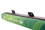 Aqua Marina Ripple-370 Recreational Canoe 3 person Inflatable deck 2 in 1 Canoe & Kayak convertible paddle set x2. Canoe seat x3.