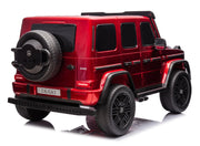 KINGTOYS.ca 2027 Platinum XL Mercedes G63 2x24V/4WD Kids Ride On Car with Rubber EVA Wheels & Leather Seats, 7" Video Screen with RC