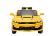 KINGTOYS.ca 12V Chevrolet Camaro 2SS Kids Ride On One Seater Electric Car with Leather Seat, Rubber Tires and RC