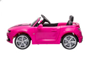KINGTOYS.ca 12V Chevrolet Camaro 2SS Kids Ride On One Seater Electric Car with Leather Seat, Rubber Tires and RC