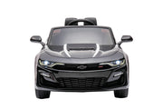 KINGTOYS.ca 12V Chevrolet Camaro 2SS Kids Ride On One Seater Electric Car with Leather Seat, Rubber Tires and RC
