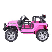 2025 12V Jeep Wrangler Style Kids Ride On One Seater Cars Leather Seat Rubber Tires With RC