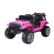 2025 12V Jeep Wrangler Style Kids Ride On One Seater Cars Leather Seat Rubber Tires With RC