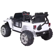 2025 12V Jeep Wrangler Style Kids Ride On One Seater Cars Leather Seat Rubber Tires With RC