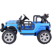 2025 12V Jeep Wrangler Style Kids Ride On One Seater Cars Leather Seat Rubber Tires With RC