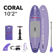 Aqua Marina Coral Advanced All-Around iSUP - 3.1m/12cm with paddle and safety leash