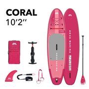 Aqua Marina Coral Advanced All-Around iSUP - 3.1m/12cm with paddle and safety leash