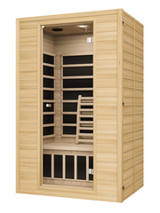 Blisspod, Vienna, Far Infrared Sauna Canadian Hemlock Very Low EMF Sauna, 4 Heaters – 2 Persons