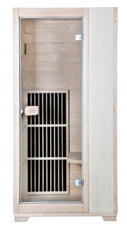 Blisspod, Vienna, Far Infrared Sauna Canadian Hemlock Very Low EMF Sauna, 3 Heaters – 1 Person