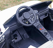 24v Porsche Panamera Style XXL Ride sur la voiture pour les enfants et les adultes blancs