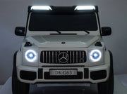 KINGTOYS.ca 2027 Platinum XL Mercedes G63 2x24V/4WD Kids Ride On Car with Rubber EVA Wheels & Leather Seats, 7" Video Screen with RC