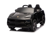 KINGTOYS.ca Licensed 24V Porsche Macan Turbo EV Kids Ride on One Seater cars, Rubber Tires, Leather Seat, with RC