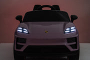 KINGTOYS.ca Licensed 24V Porsche Macan Turbo EV Kids Ride on One Seater cars, Rubber Tires, Leather Seat, with RC