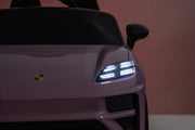 KINGTOYS.ca Licensed 24V Porsche Macan Turbo EV Kids Ride on One Seater cars, Rubber Tires, Leather Seat, with RC