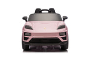 KINGTOYS.ca Licensed 24V Porsche Macan Turbo EV Kids Ride on One Seater cars, Rubber Tires, Leather Seat, with RC