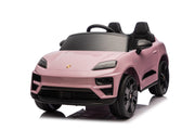 KINGTOYS.ca Licensed 24V Porsche Macan Turbo EV Kids Ride on One Seater cars, Rubber Tires, Leather Seat, with RC