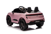 KINGTOYS.ca Licensed 24V Porsche Macan Turbo EV Kids Ride on One Seater cars, Rubber Tires, Leather Seat, with RC