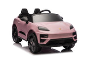 KINGTOYS.ca Licensed 24V Porsche Macan Turbo EV Kids Ride on One Seater cars, Rubber Tires, Leather Seat, with RC