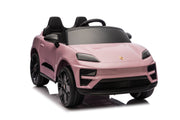 KINGTOYS.ca Licensed 24V Porsche Macan Turbo EV Kids Ride on One Seater cars, Rubber Tires, Leather Seat, with RC
