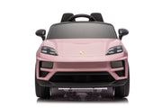 KINGTOYS.ca Licensed 24V Porsche Macan Turbo EV Kids Ride on One Seater cars, Rubber Tires, Leather Seat, with RC