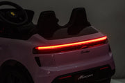 KINGTOYS.ca Licensed 24V Porsche Macan Turbo EV Kids Ride on One Seater cars, Rubber Tires, Leather Seat, with RC