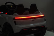 KINGTOYS.ca Licensed 24V Porsche Macan Turbo EV Kids Ride on One Seater cars, Rubber Tires, Leather Seat, with RC