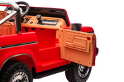 Licensed 24V Ford 150 Retro 2 Seater Kids Ride on Truck, Leather Seat, Rubber Tires, with RC