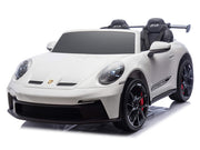 KINGTOYS.ca 2027 Licensed 24V Porsche 911 GT3 Kids Ride On Car 2 Seater Upgraded Silent Motors, MP4 7" Touch Screen With Parental Remote Control