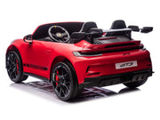 KINGTOYS.ca 2027 Licensed 24V Porsche 911 GT3 Kids Ride On Car 2 Seater Upgraded Silent Motors, MP4 7" Touch Screen With Parental Remote Control