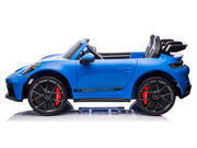 KINGTOYS.ca 2027 Licensed 24V Porsche 911 GT3 Kids Ride On Car 2 Seater Upgraded Silent Motors, MP4 7" Touch Screen With Parental Remote Control