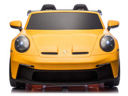 KINGTOYS.ca 2027 Licensed 24V Porsche 911 GT3 Kids Ride On Car 2 Seater Upgraded Silent Motors, MP4 7" Touch Screen With Parental Remote Control