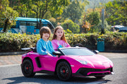 2026 XXL 24V Lamborghini Aventador Brushless Motor electric 2 Seater Kids Ride On Cars Leather Seat Tubeless Air Tires