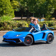 2026 XXL 24V Lamborghini Aventador Brushless Motor electric 2 Seater Kids Ride On Cars Leather Seat Tubeless Air Tires
