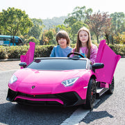 2026 XXL 24V Lamborghini Aventador Brushless Motor electric 2 Seater Kids Ride On Cars Leather Seat Tubeless Air Tires