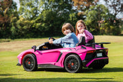 2026 XXL 24V Lamborghini Aventador Brushless Motor electric 2 Seater Kids Ride On Cars Leather Seat Tubeless Air Tires